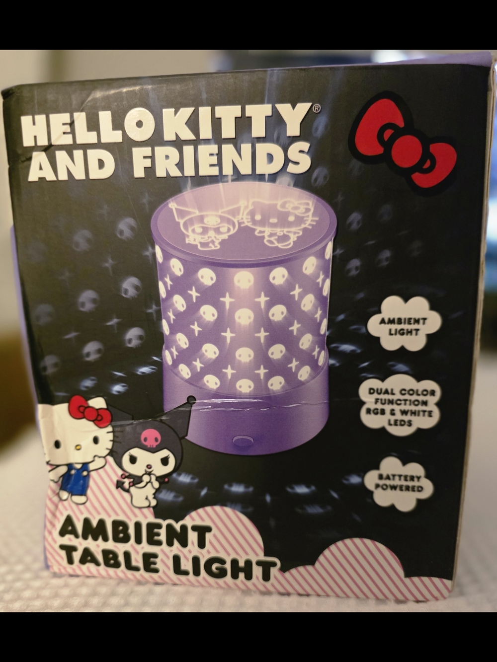 Hello Kitty Purple Ambient Table Light - Hello Kitty and Friends
